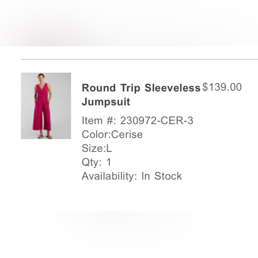 PINK Title Nine Large Round Trip Large Jumpsuit - EUC - Picture 7 of 7